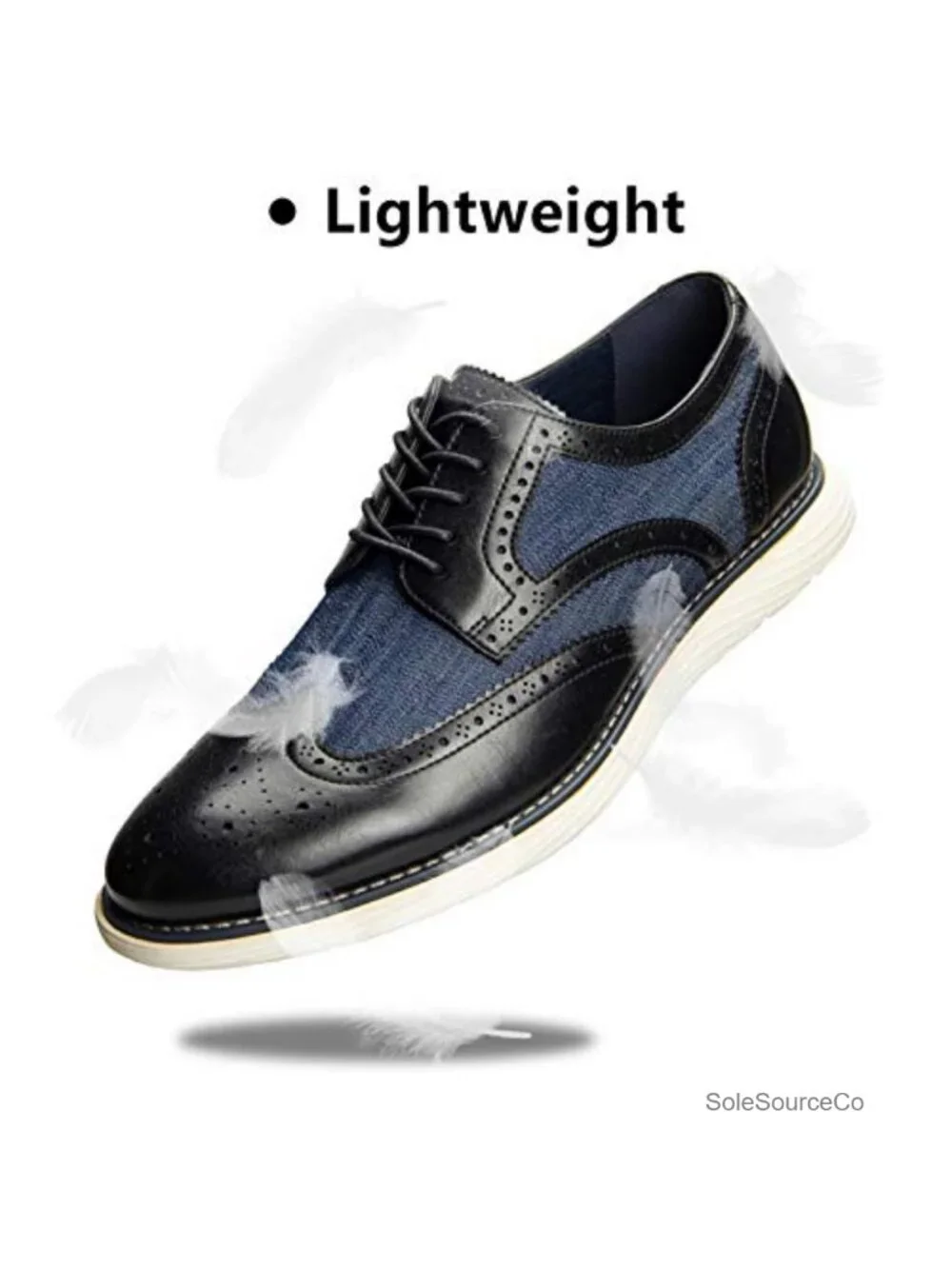 Men's Oxford Shoes Lace-Up Round Toe Lightweight Casual Dress